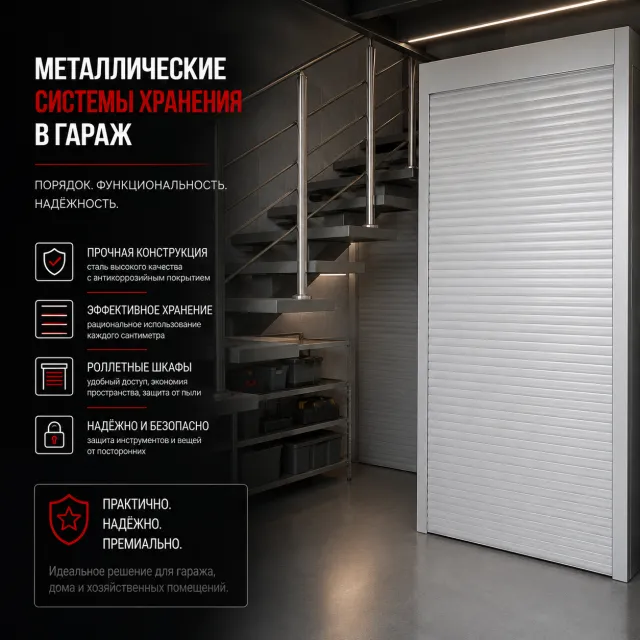 металлические системы хранения в гараж
