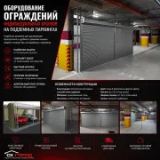 Оборудование ограждений индивидуальных отсеков на подземных паркингах